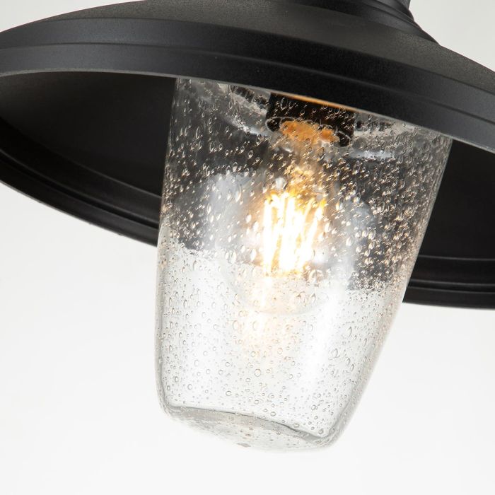 Allenbury 1 Light Outdoor Pendant - Textured Black