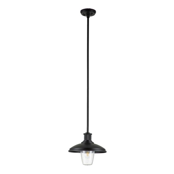 Allenbury 1 Light Outdoor Pendant - Textured Black