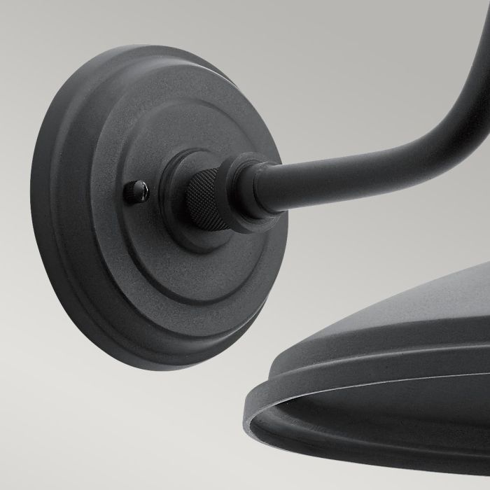 Allenbury 1 Light Medium Wall Lantern - Textured Black