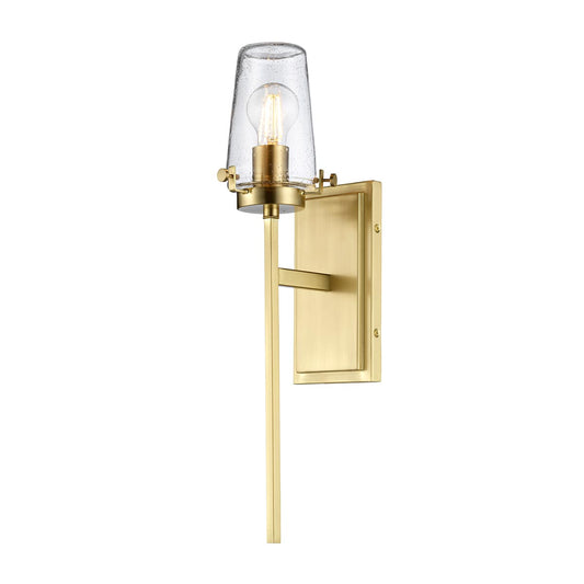 Alton 1 Light Wall Light – Brushed Brass