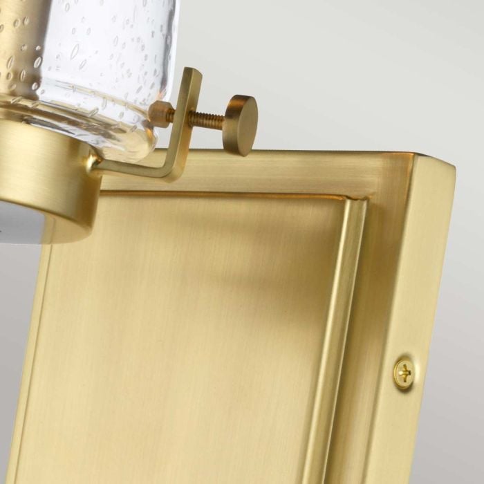Alton 1 Light Wall Light - Brushed Brass