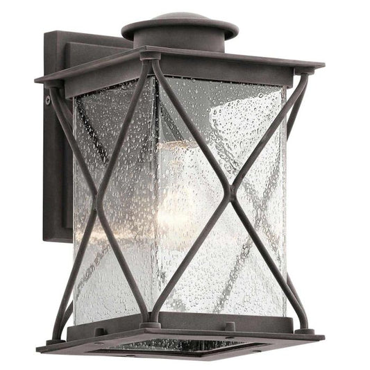 Argyle 1 Light Small Outdoor Wall Light - Weathered Zinc