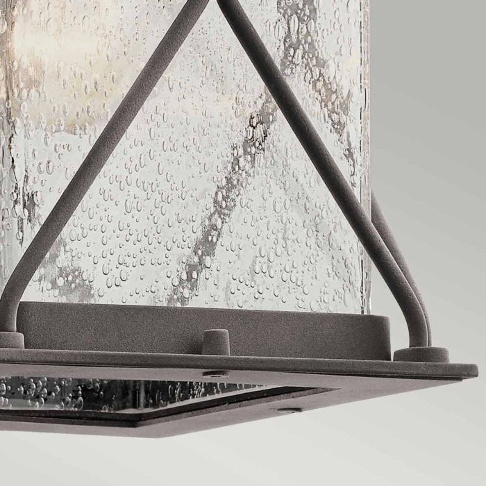 Argyle 1 Light Small Outdoor Wall Light - Weathered Zinc