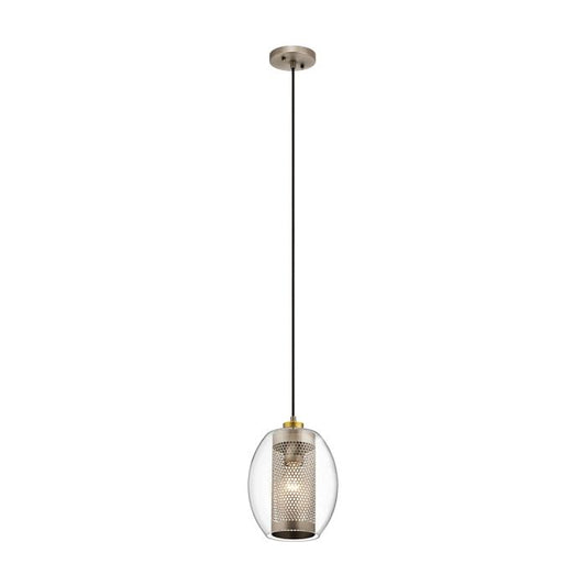 Asher 1 Light Mini Pendant - Antique Pewter
