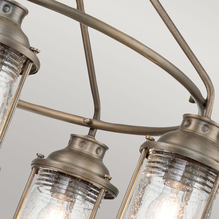 Ashland Bay 5 Light Outdoor Chandelier - Burnished Bronze