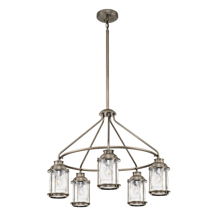 Ashland Bay 5 Light Outdoor Chandelier - Burnished Bronze