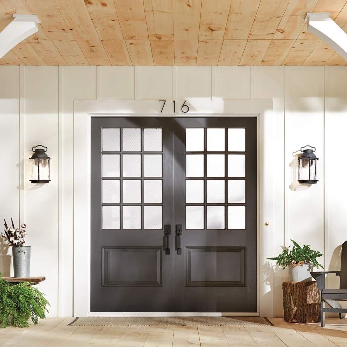 Ashland Bay 1 Light Large Wall Lantern - Weathered Zinc