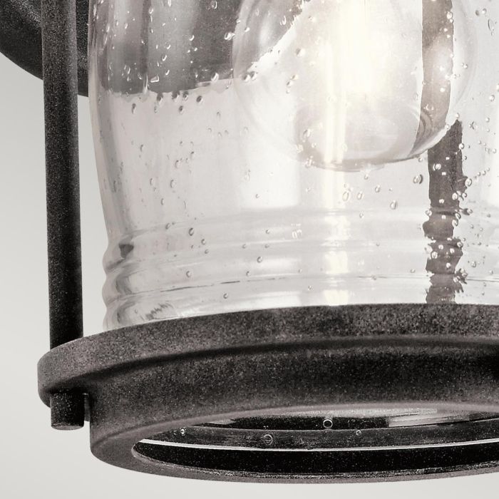 Ashland Bay 1 Light Small Wall Lantern - Weathered Zinc