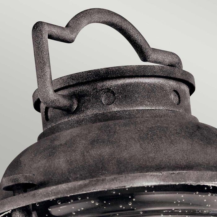 Ashland Bay 1 Light Medium Pedestal Lantern - Weathered Zinc