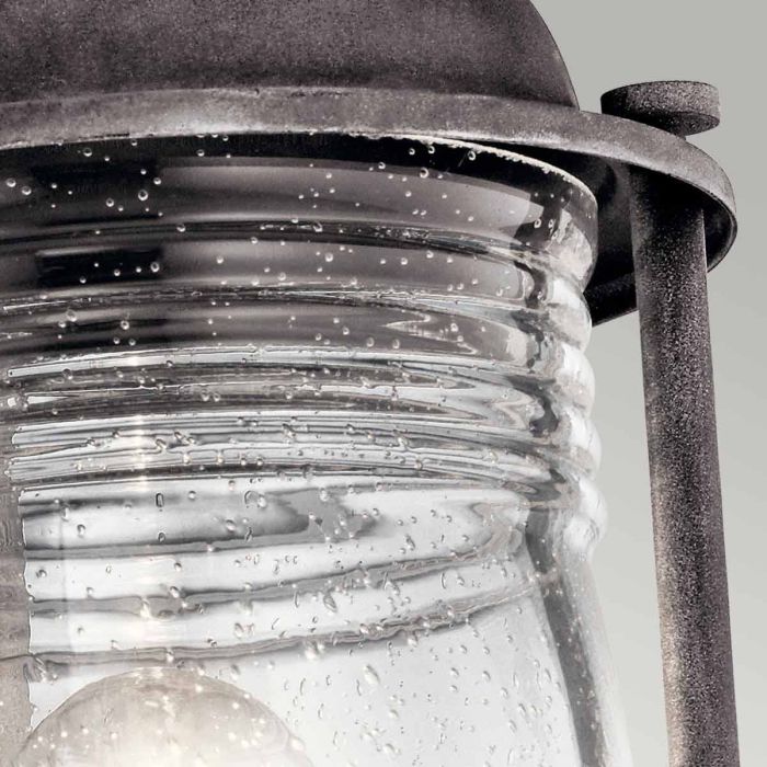 Ashland Bay 1 Light Medium Pedestal Lantern - Weathered Zinc