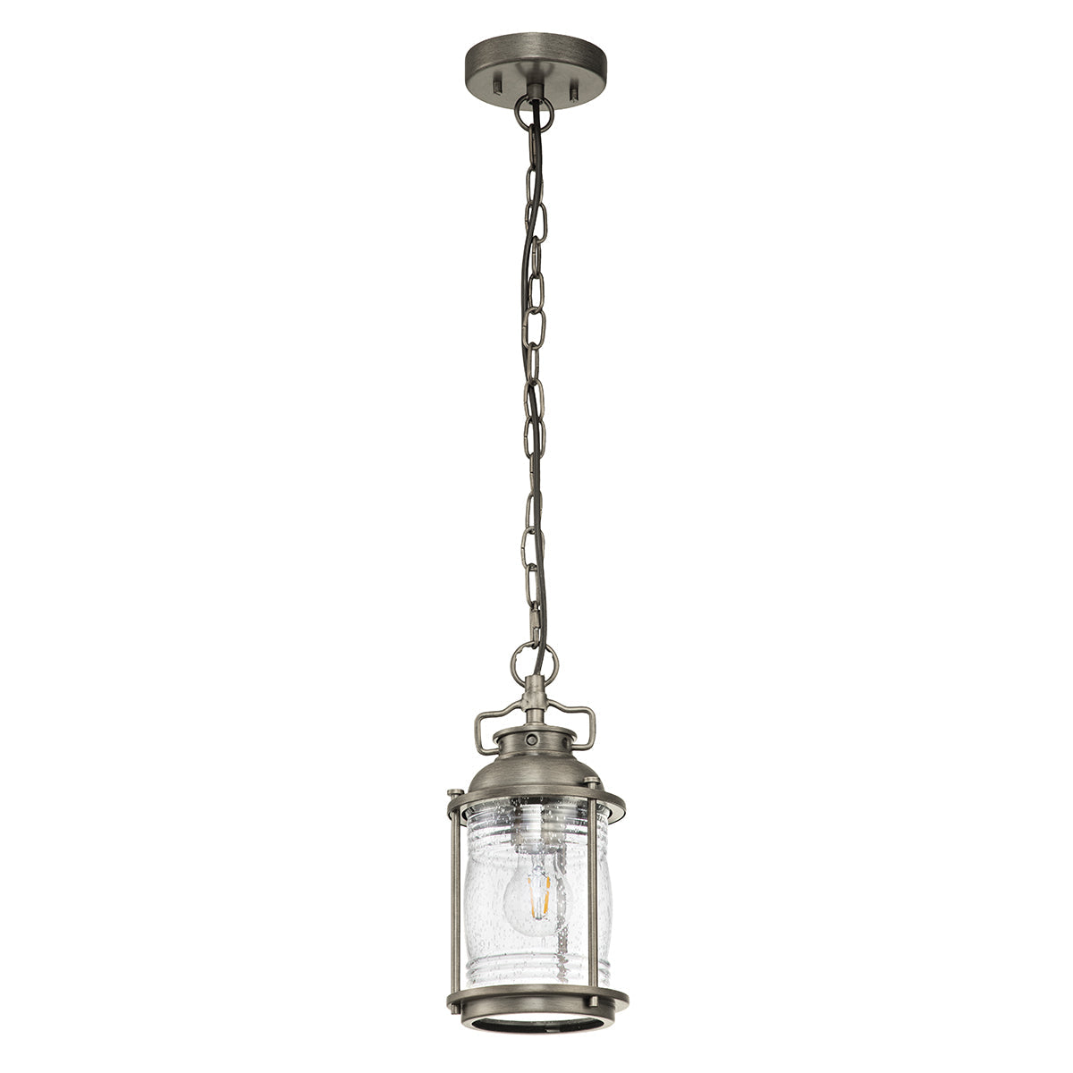 Ashland Bay 1 Light Small Chain Lantern – Burnished Bronze