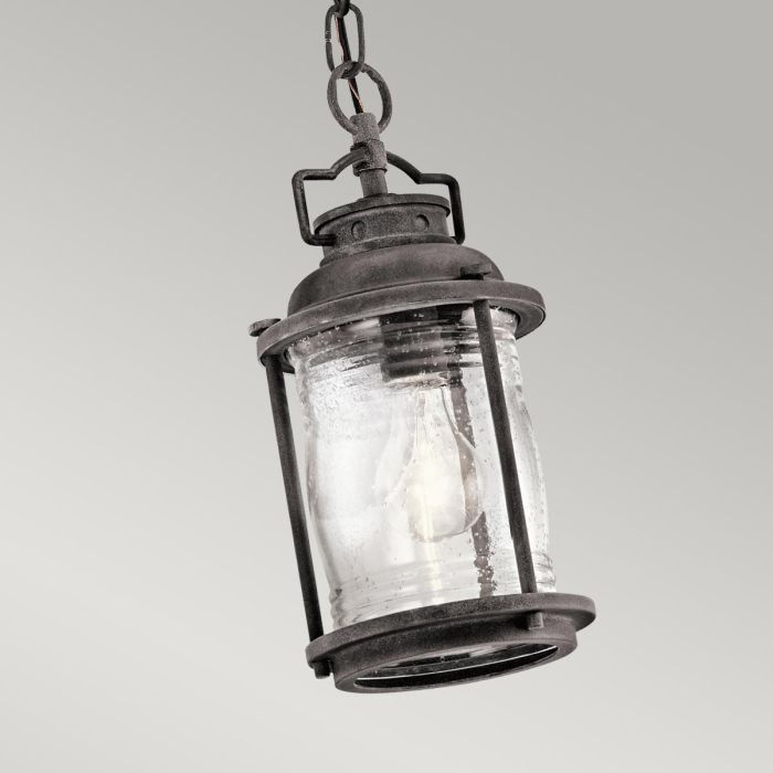 Ashland Bay 1 Light Small Chain Lantern - Weathered Zinc