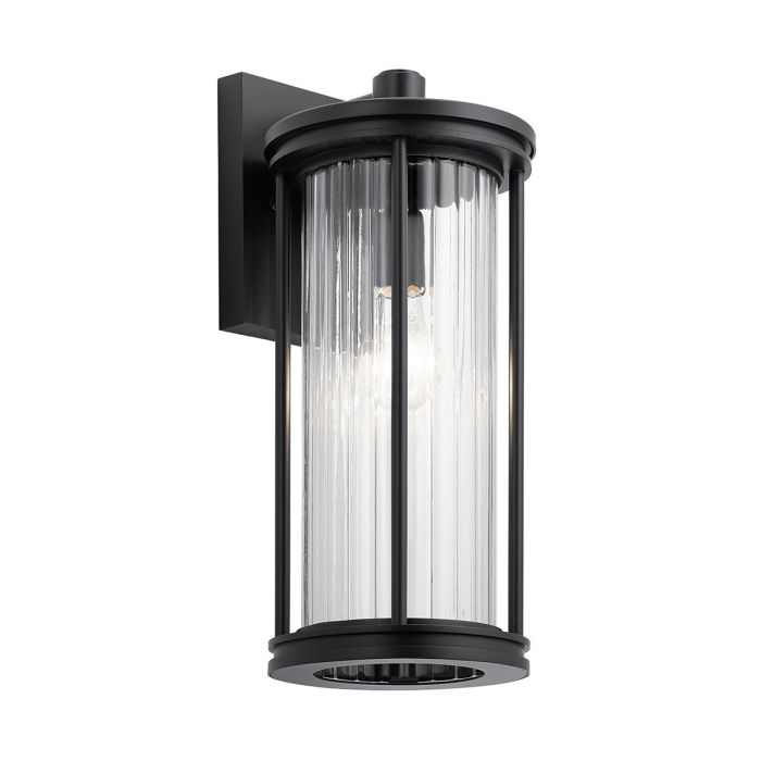Barras 1 Light Medium Wall Lantern - Black