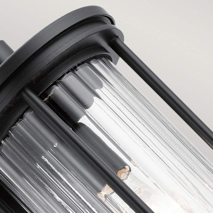 Barras 1 Light Medium Wall Lantern - Black