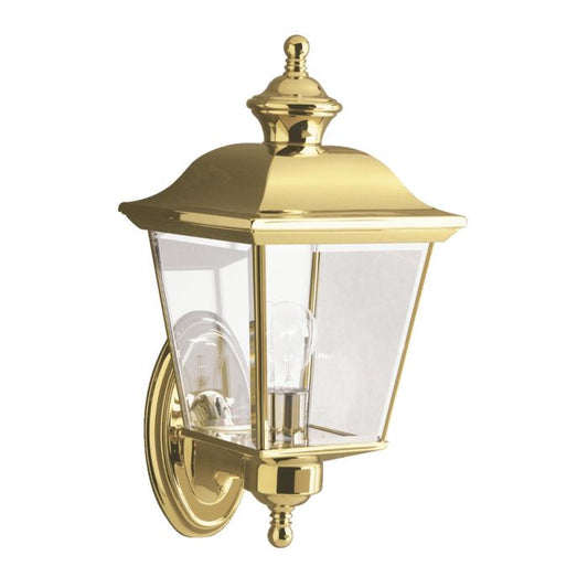 Bay Shore 1 Light Medium Outdoor Wall Light - Polished Brass