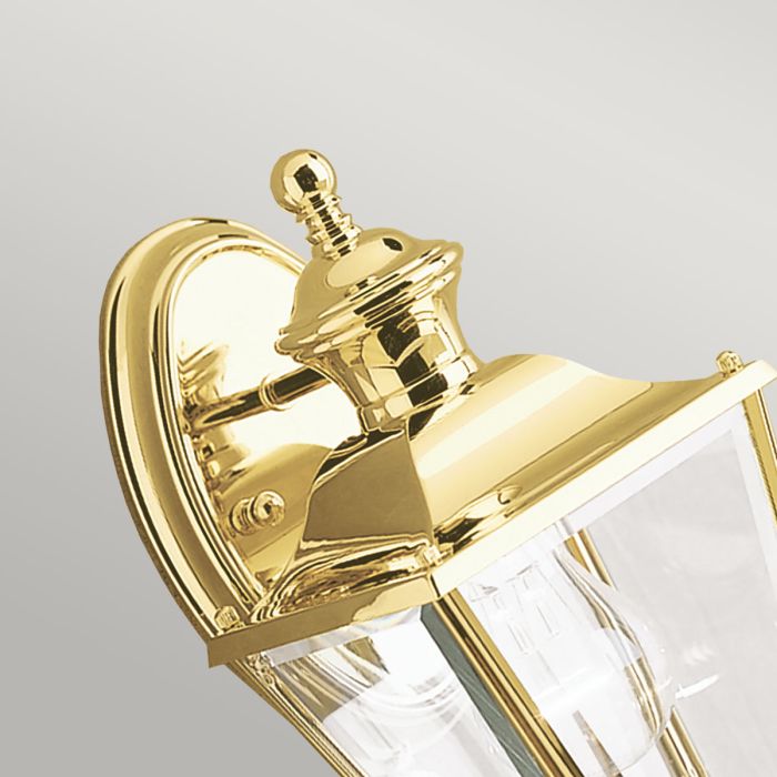 Bay Shore 1 Light Small Outdoor Wall Light - Polished Brass