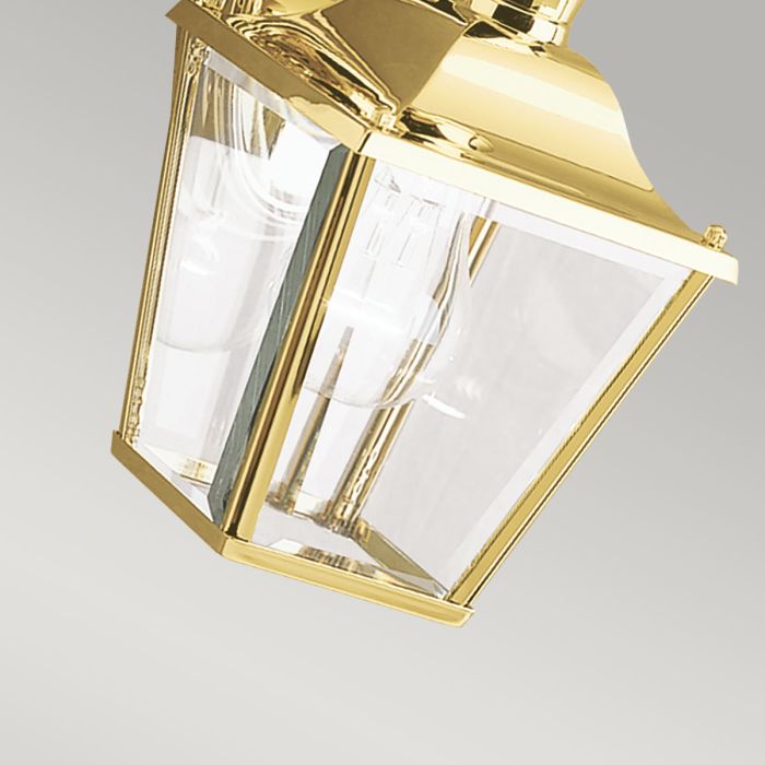 Bay Shore 1 Light Small Outdoor Wall Light - Polished Brass