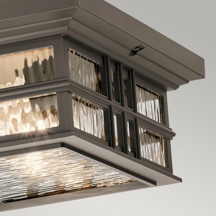Beacon Square 2 Light Flush - Olde Bronze