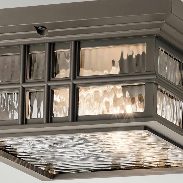 Beacon Square 2 Light Flush - Olde Bronze