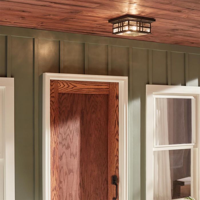 Beacon Square 2 Light Flush - Olde Bronze