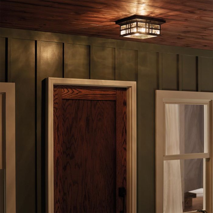 Beacon Square 2 Light Flush - Olde Bronze