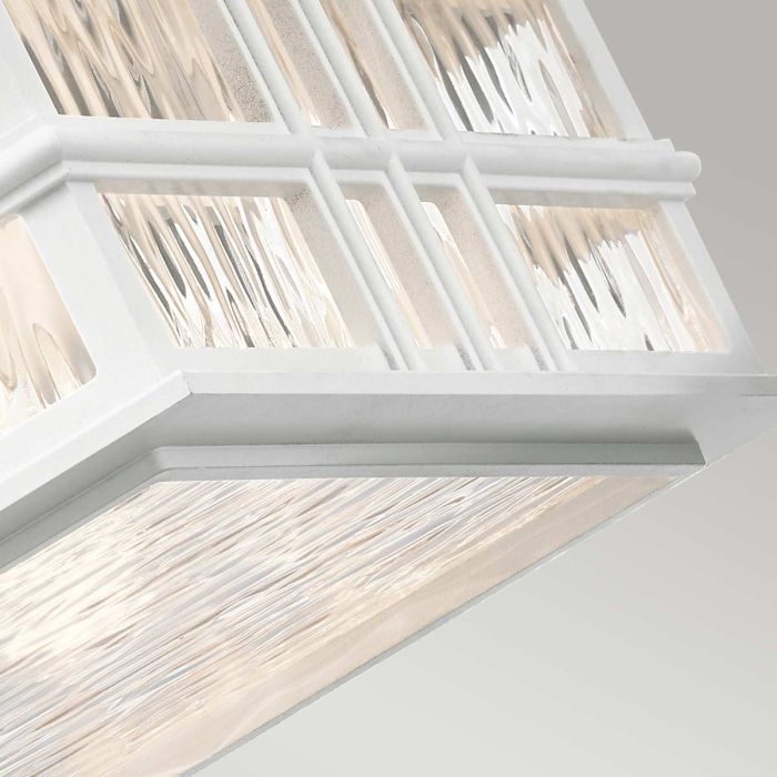Beacon Square 2 Light Flush - White