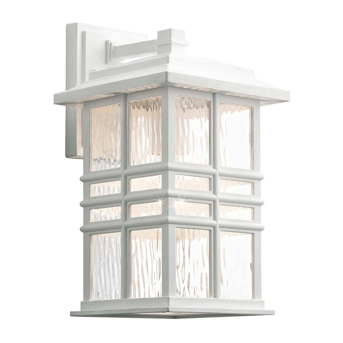 Beacon Square 1 Light Medium Wall Lantern – White