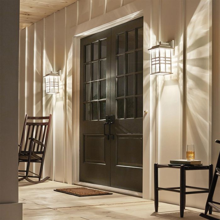 Beacon Square 1 Light Medium Wall Lantern - White