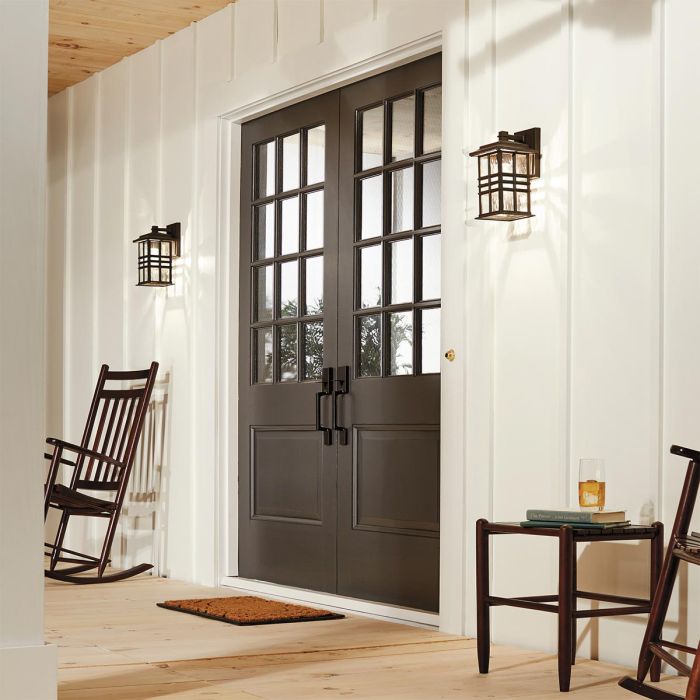 Beacon Square 1 Light Small Wall Lantern - Olde Bronze