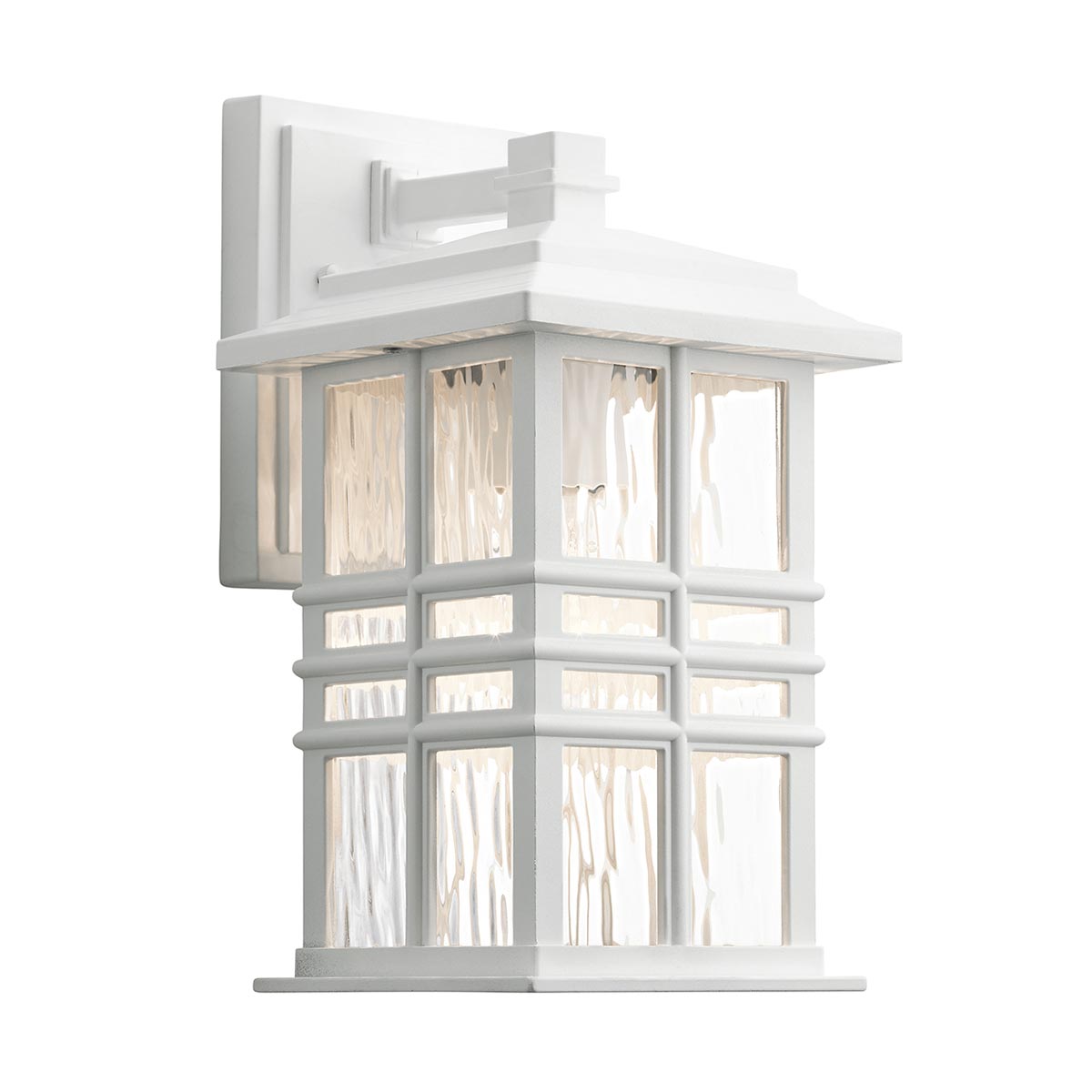 Beacon Square 1 Light Small Wall Lantern – White