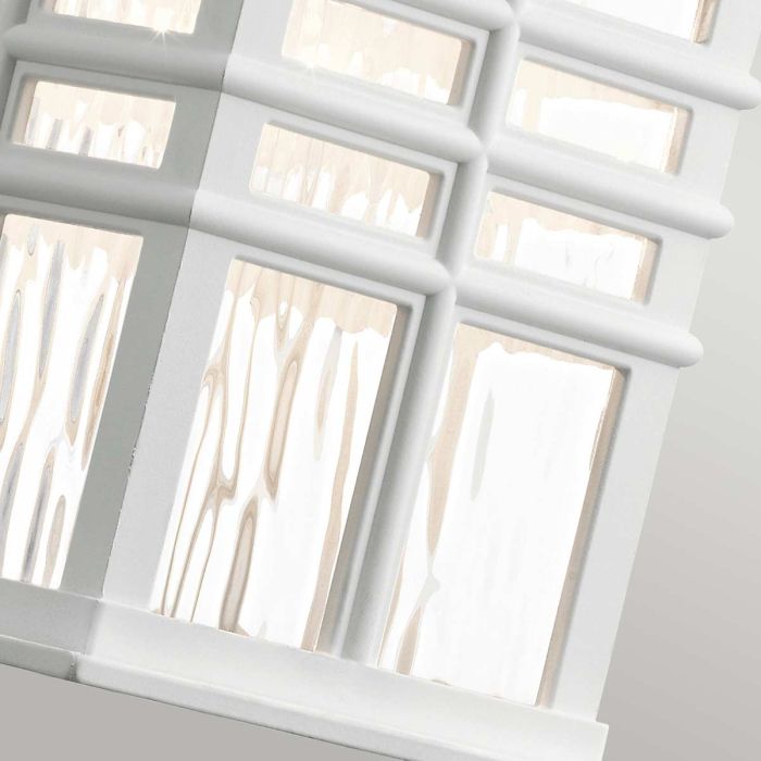 Beacon Square 1 Light Small Wall Lantern - White