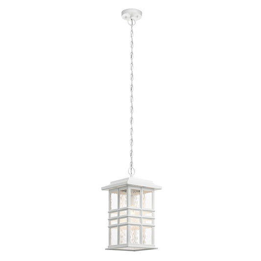 Beacon Square 1 Light Chain Lantern – White