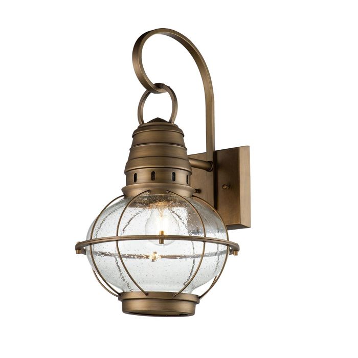Bridgepoint 1 Light Large Wall Lantern - Natural Brass