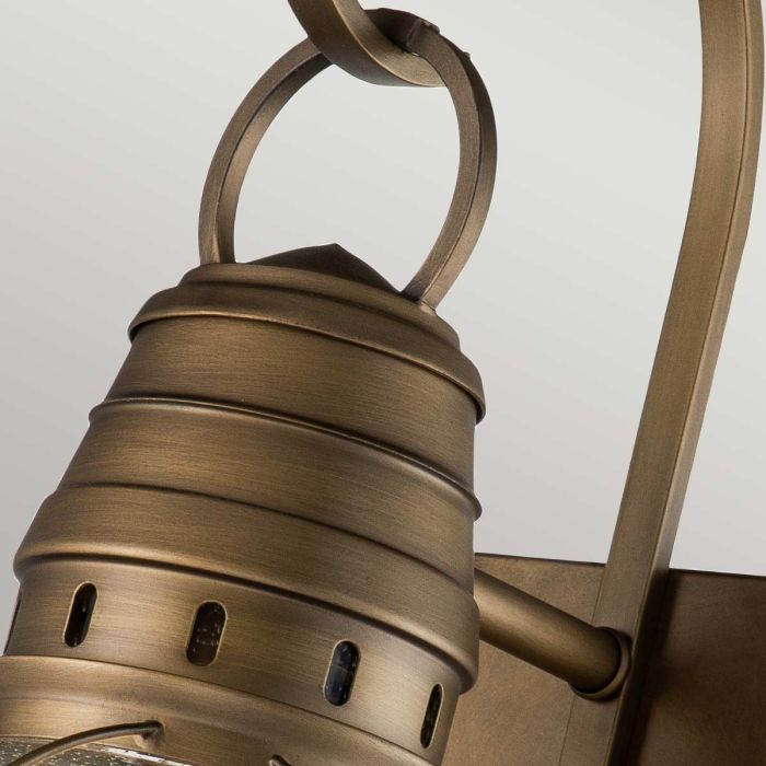 Bridgepoint 1 Light Large Wall Lantern - Natural Brass