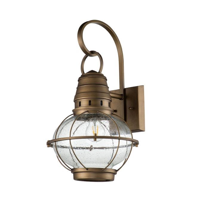 Bridgepoint 1 Light Large Wall Lantern - Natural Brass