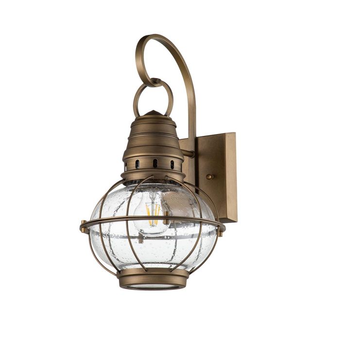 Bridgepoint 1 Light Medium Wall Lantern - Natural Brass
