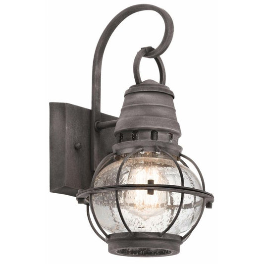 Bridgepoint 1 Light Small Wall Lantern - Weathered Zinc