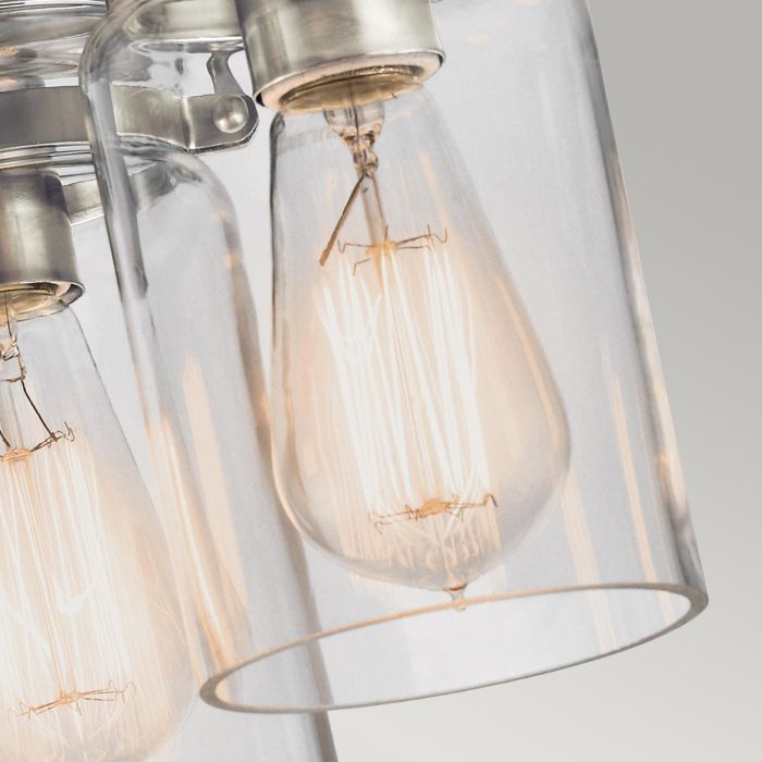 Brinley 3 Light Flush - Brushed Nickel