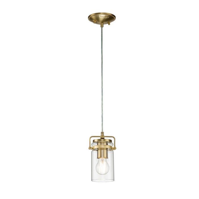 Brinley 1 Light Mini Pendant - Brushed Brass
