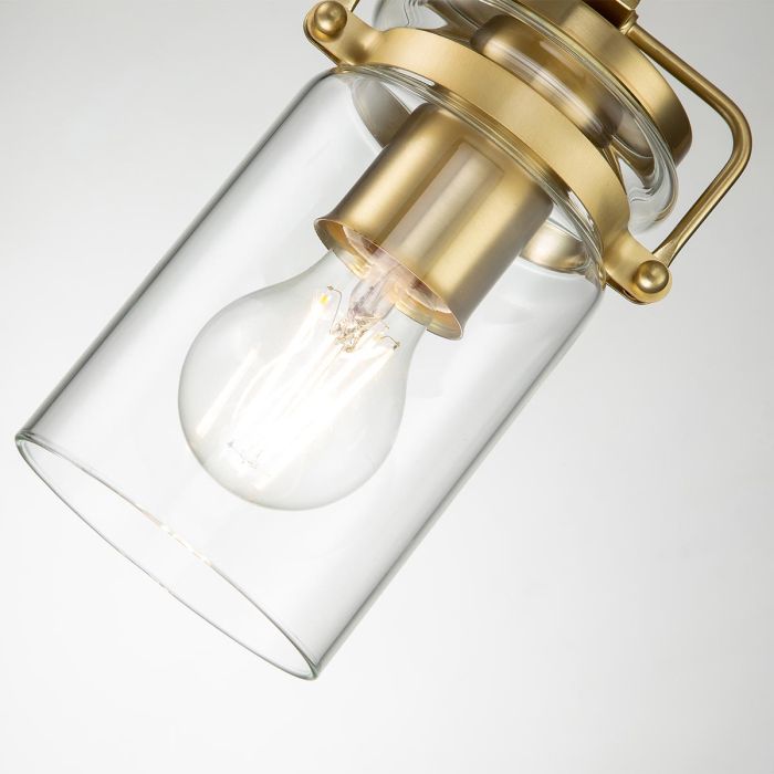 Brinley 1 Light Mini Pendant - Brushed Brass