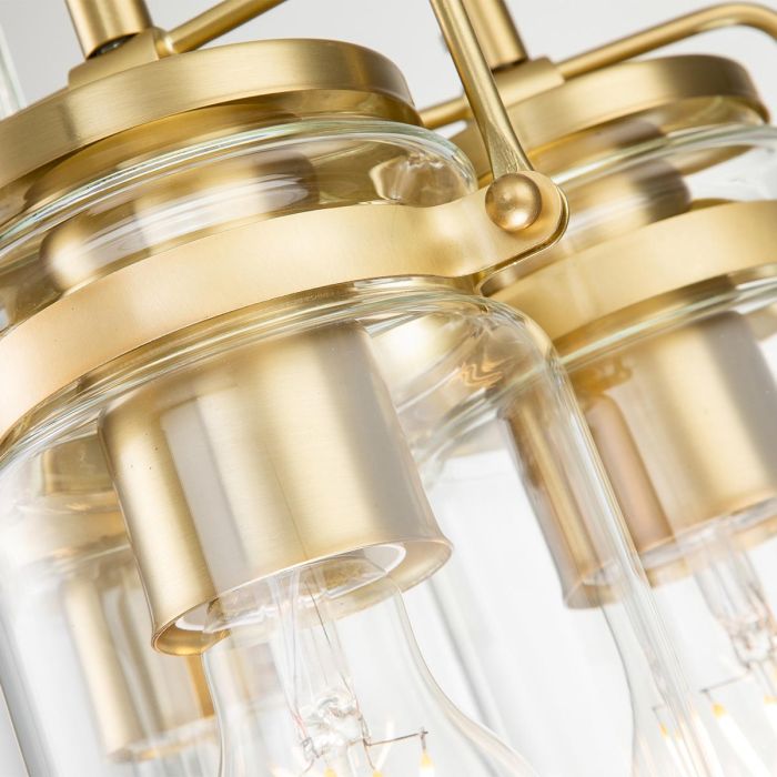 Brinley 3 Light Pendant - Brushed Brass