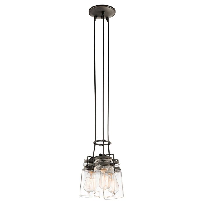 Brinley 3 Light Pendant - Olde Bronze