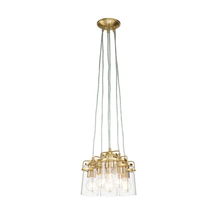 Brinley 6 Light Pendant - Brushed Brass