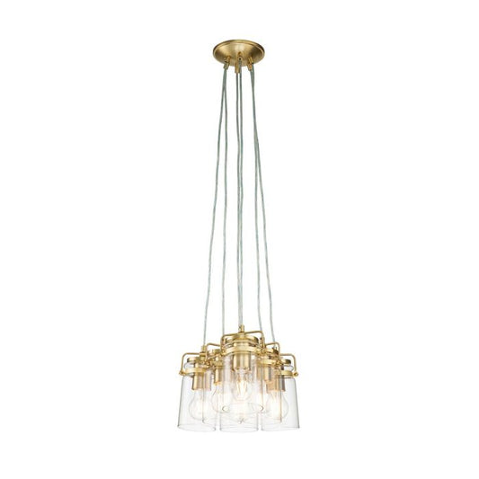 Brinley 6 Light Pendant - Brushed Brass