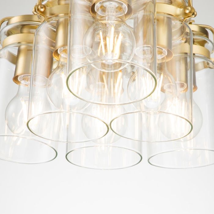 Brinley 6 Light Pendant - Brushed Brass
