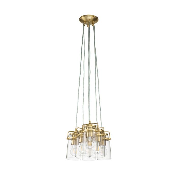 Brinley 6 Light Pendant - Brushed Brass