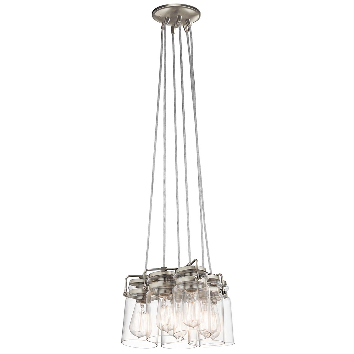 Brinley 6 Light Pendant – Brushed Nickel