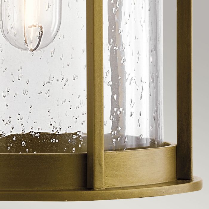 Camillo 1lt Medium Wall Lantern - Painted Natural Brass
