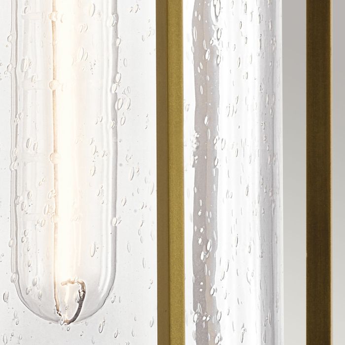 Camillo 1lt Medium Wall Lantern - Painted Natural Brass