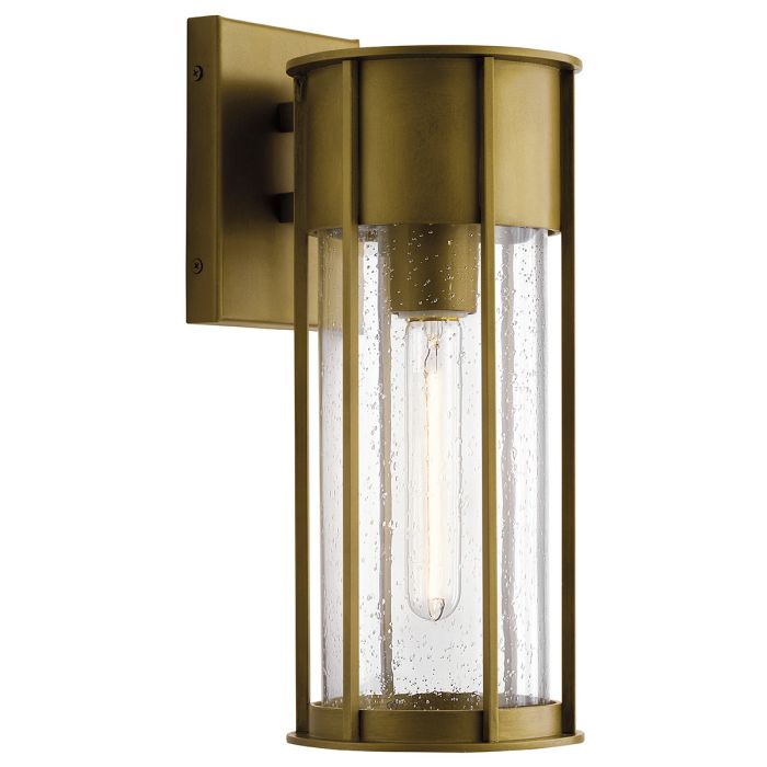 Camillo 1lt Medium Wall Lantern - Painted Natural Brass